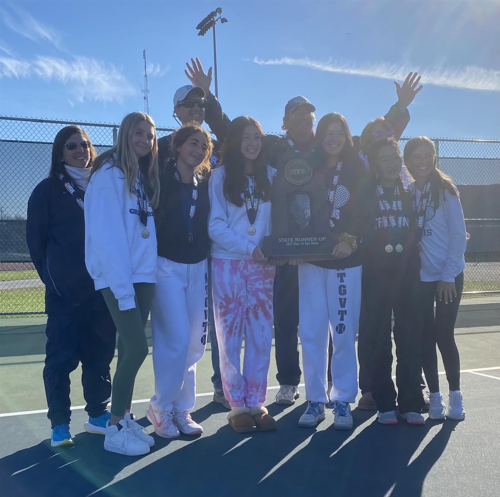 Girls Tennis 2nd at State in 2022